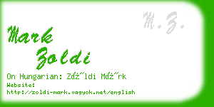 mark zoldi business card